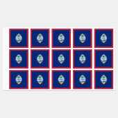 Étiquettes Drapeau de Guam (Feuille)