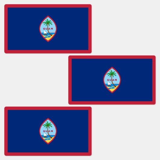 Étiquettes Drapeau de Guam (Groupe)