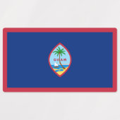 Étiquettes Drapeau de Guam (Design 1)