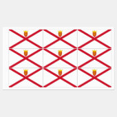 Étiquettes Drapeau de Jersey (Feuille)