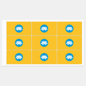 Étiquettes Drapeau de Kalmoukie (Feuille)