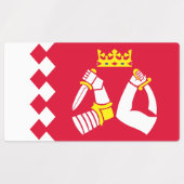 Étiquettes Drapeau de Karelia Nord (Design 1)