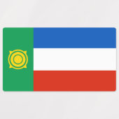 Étiquettes Drapeau de Khakassie (Design 2)