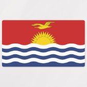 Étiquettes Drapeau de Kiribati (Design 1)