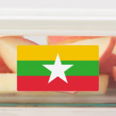 Étiquettes Drapeau de la Birmanie (Apposé)