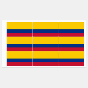 Étiquettes Drapeau de la Colombie