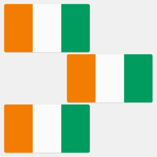 Étiquettes Drapeau de la Côte d'Ivoire