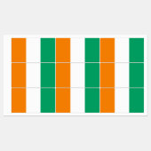 Étiquettes Drapeau de la Côte d'Ivoire (Feuille)