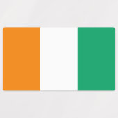 Étiquettes Drapeau de la Côte d'Ivoire (Design 1)