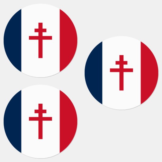 Étiquettes Drapeau de la France libre (Groupe)