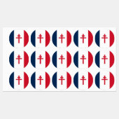 Étiquettes Drapeau de la France libre (Feuille)