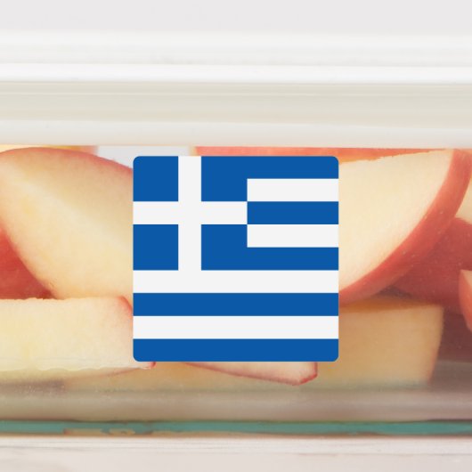 Étiquettes Drapeau de la Grèce (Apposé)