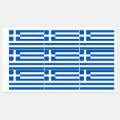 Étiquettes Drapeau de la Grèce (Feuille)