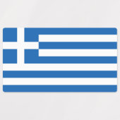 Étiquettes Drapeau de la Grèce (Design 2)