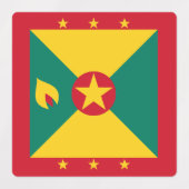 Étiquettes Drapeau de la Grenade (Design 1)