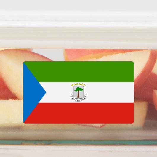 Étiquettes Drapeau de la Guinée équatoriale (Apposé)