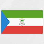 Étiquettes Drapeau de la Guinée équatoriale (Design 2)