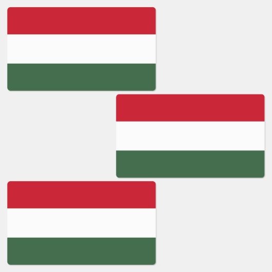 Étiquettes Drapeau de la Hongrie (Groupe)