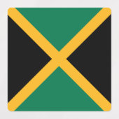 Étiquettes Drapeau de la Jamaïque (Design 1)