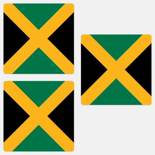 Étiquettes Drapeau de la Jamaïque (Groupe)