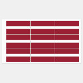 Étiquettes Drapeau de la Lettonie (Feuille)