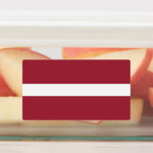 Étiquettes Drapeau de la Lettonie (Apposé)