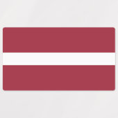 Étiquettes Drapeau de la Lettonie (Design 1)