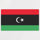 Étiquettes Drapeau de la Libye (Design 2)