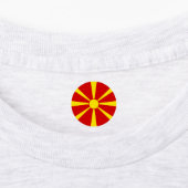 Étiquettes Drapeau de la Macédoine du Nord (Apposé)