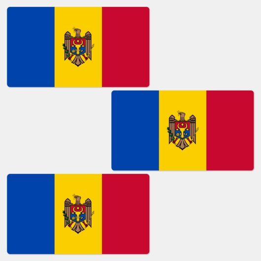 Étiquettes Drapeau de la Moldavie (Groupe)