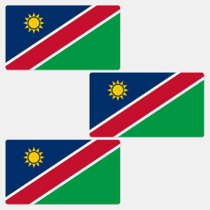 Étiquettes Drapeau de la Namibie