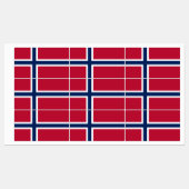 Étiquettes Drapeau de la Norvège (Feuille)