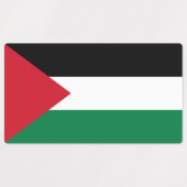 Étiquettes Drapeau de la Palestine (Design 1)