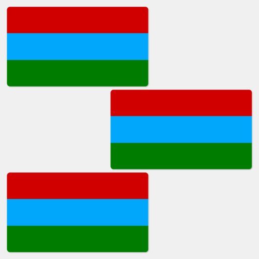 Étiquettes Drapeau de la République de Karelia (Groupe)