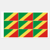 Étiquettes Drapeau de la République du Congo (Feuille)