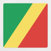 Étiquettes Drapeau de la République du Congo (Design 1)