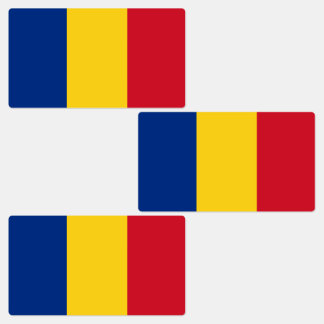 Étiquettes Drapeau de la Roumanie