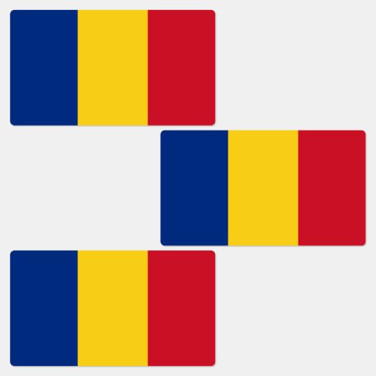 Étiquettes Drapeau de la Roumanie (Groupe)