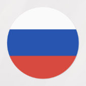 Étiquettes Drapeau de la Russie (Design 2)
