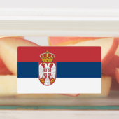 Étiquettes Drapeau de la Serbie (Apposé)