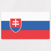 Étiquettes Drapeau de la Slovaquie (Design 1)
