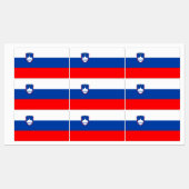 Étiquettes Drapeau de la Slovénie (Feuille)