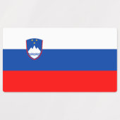 Étiquettes Drapeau de la Slovénie (Design 1)