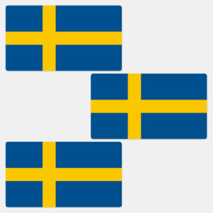 Étiquettes Drapeau de la Suède