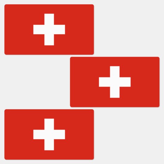 Étiquettes Drapeau de la Suisse (Groupe)