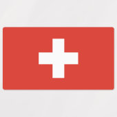 Étiquettes Drapeau de la Suisse (Design 1)