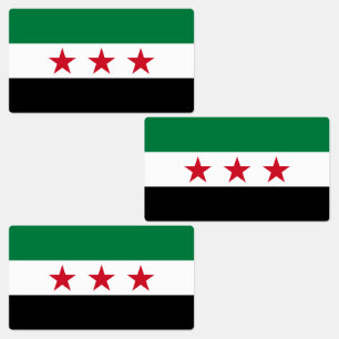 Étiquettes Drapeau de la Syrie