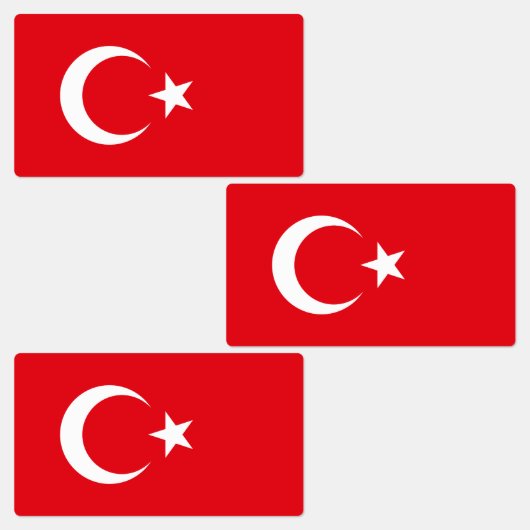 Étiquettes Drapeau de la Turquie (Groupe)