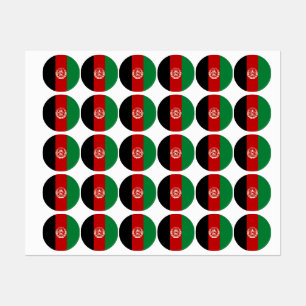 Étiquettes Drapeau de l'Afghanistan