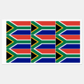 Étiquettes Drapeau de l'Afrique du Sud (Feuille)